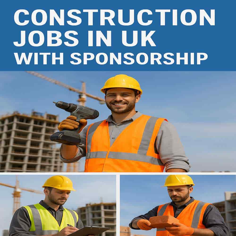 Construction Jobs in UK With Sponsorship