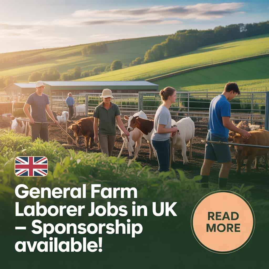 General Farm Laborer Jobs in UK with Sponsorship