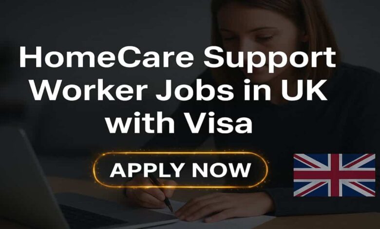 HomeCare Support Worker Jobs in UK with Visa