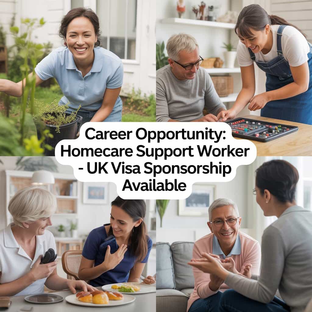 HomeCare Support Worker Jobs in UK with Visa