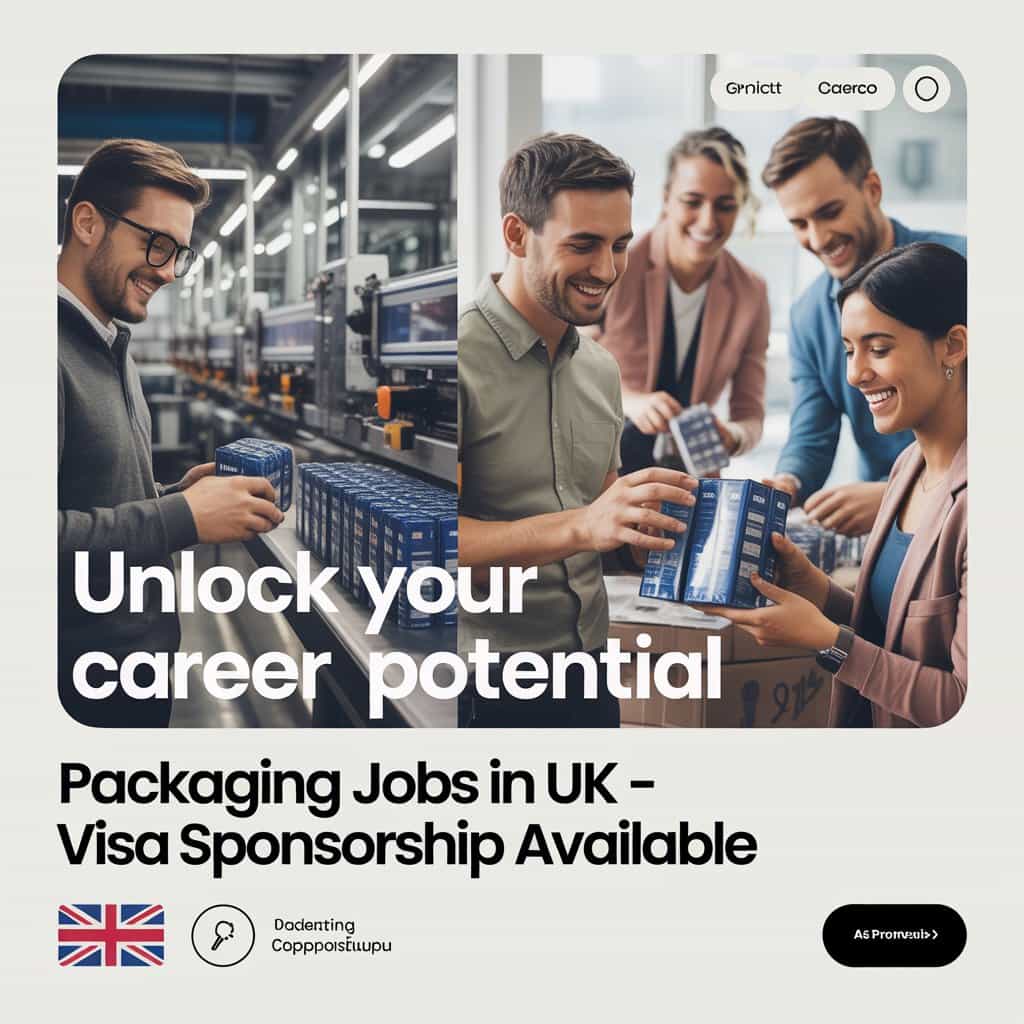 Packaging Jobs in UK with Visa Sponsorship