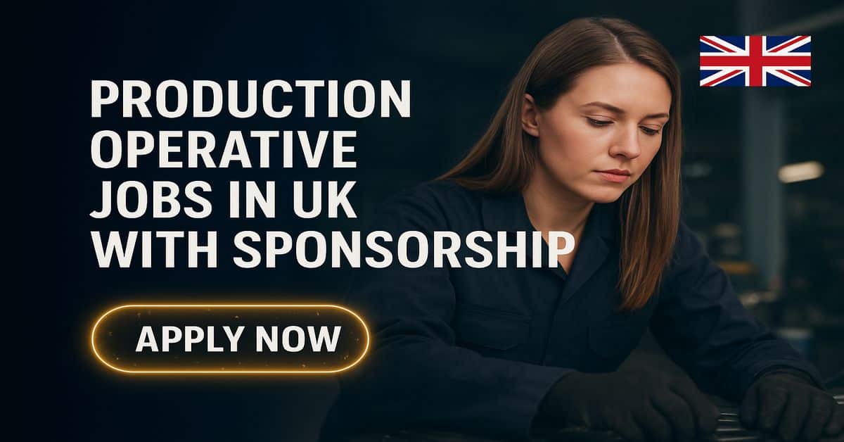 Production Operative Jobs in UK with Sponsorship