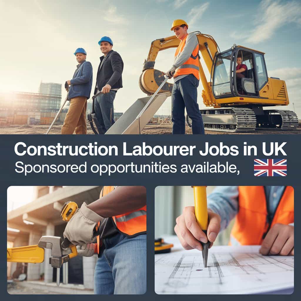 Construction Labourer Jobs in UK with Sponsorship