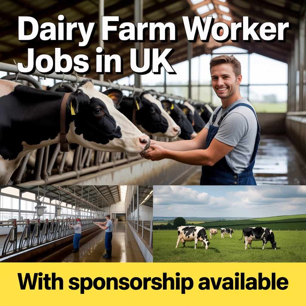 Dairy Farm Worker Jobs in UK with Sponsorship