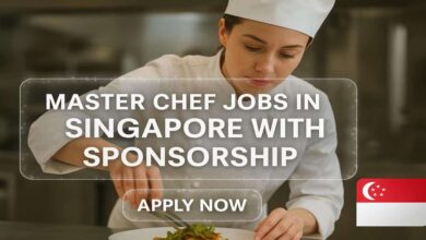 Master Chef Jobs in Singapore with Sponsorship