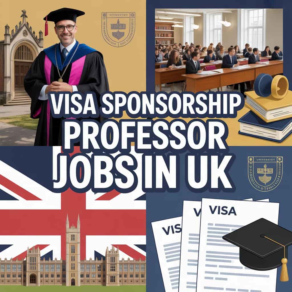 Visa Sponsorship Professor Jobs in UK