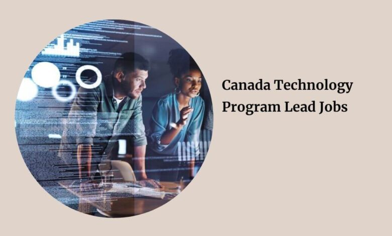 Canada Technology Program Lead Jobs