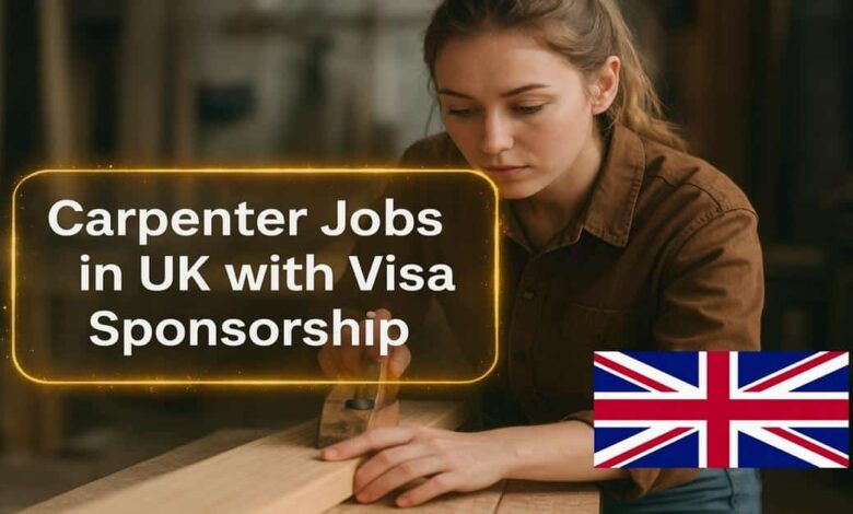 Carpenter Jobs in UK with Visa Sponsorship