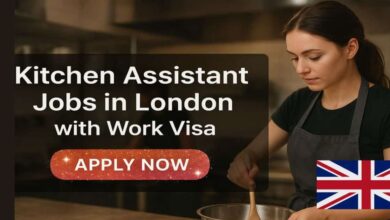 Kitchen Assistant Jobs in London with Work Visa