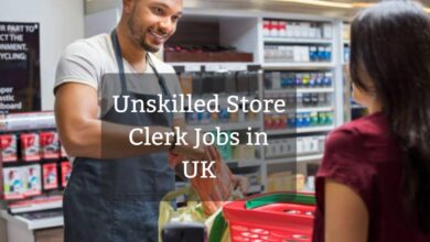 Unskilled Store Clerk Jobs in UK