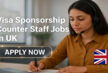 Visa Sponsorship Counter Staff Jobs in UK