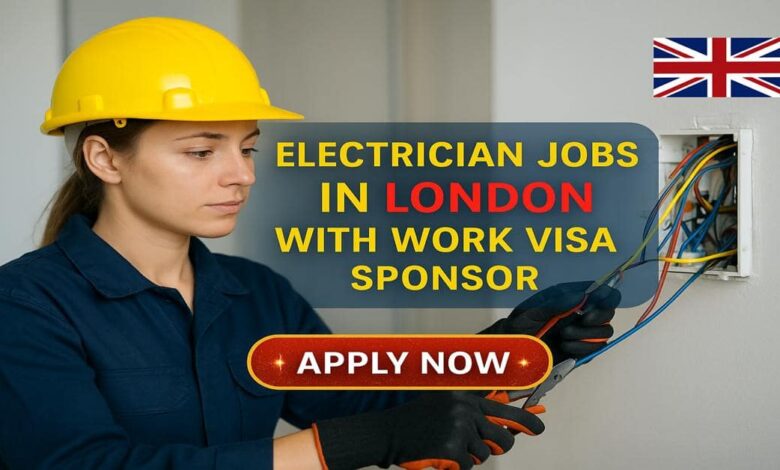 Electrician Jobs in London with Work Visa Sponsor