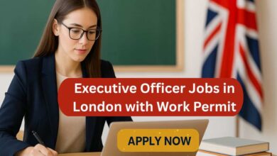 Executive Officer Jobs in London with Work Permit