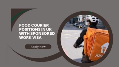 Food Courier Positions In UK With Sponsored Work Visa