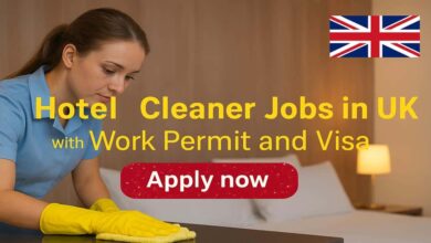 Hotel Cleaner Jobs in UK with Work Permit and Visa