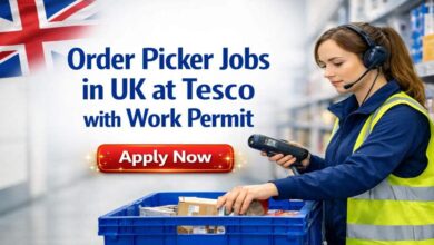Order Picker Jobs in UK at Tesco with Work Permit