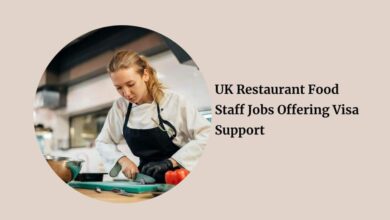 UK Restaurant Food Staff Jobs Offering Visa Support