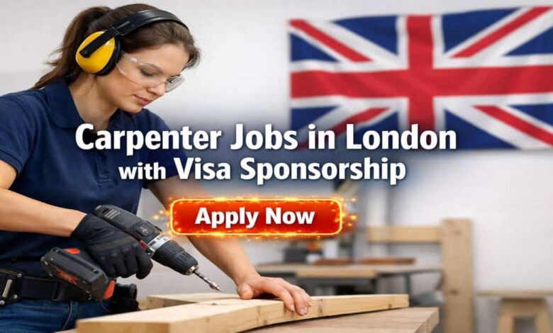 Carpenter Jobs in London with Visa Sponsorship